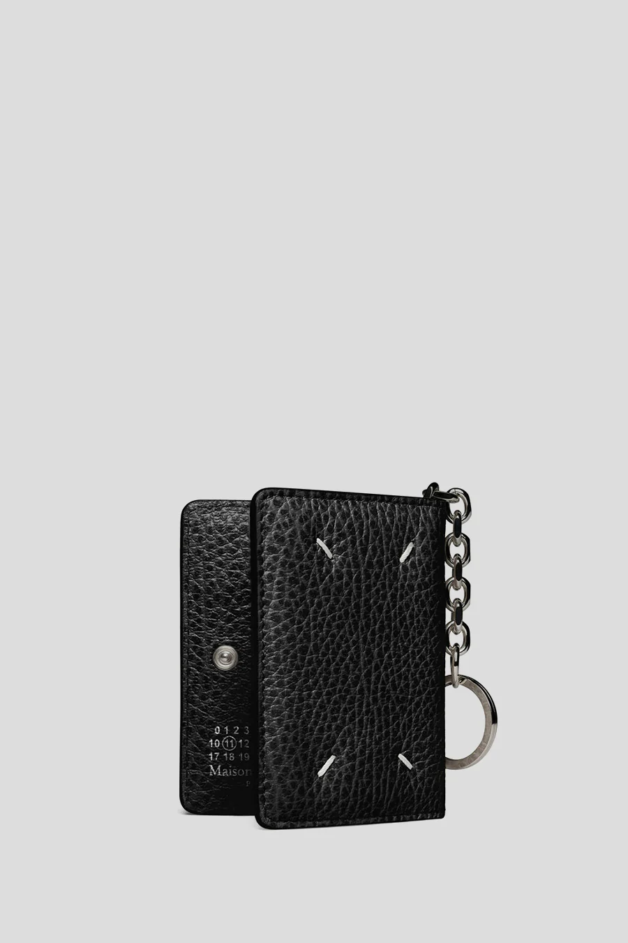 PORTE-CARTES PORTE-CLÉS FOUR STITCHES NOIR