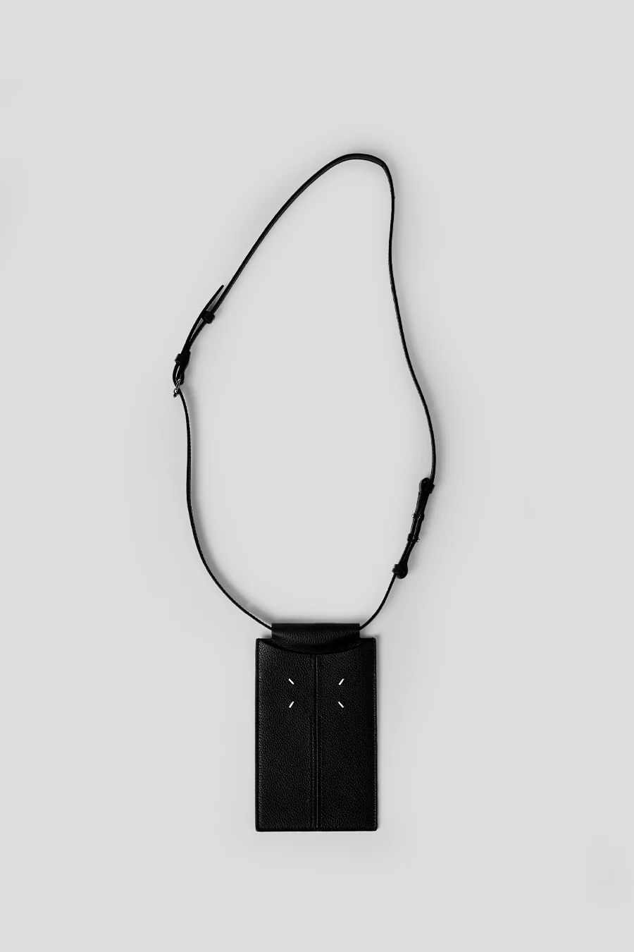 PORTE TÉLÉPHONE EN CUIR NOIR