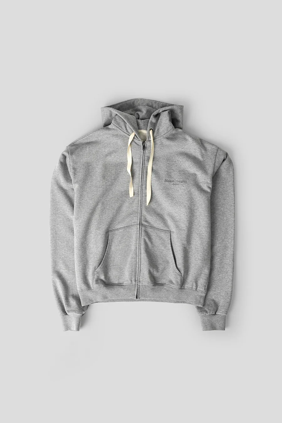 SWEATSHIRT À CAPUCHE ZIPPÉ GRIS