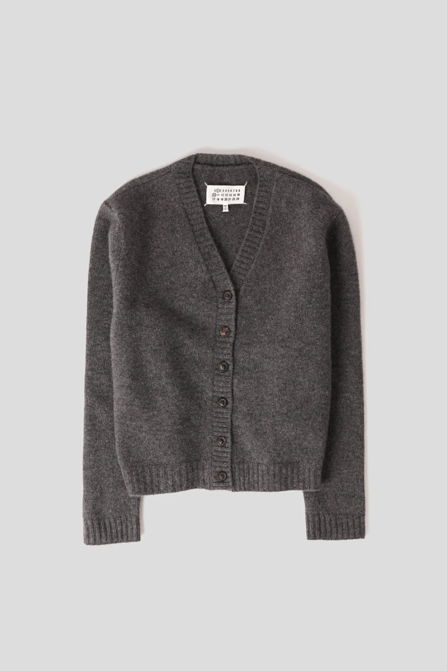 CARDIGAN COL V GRIS