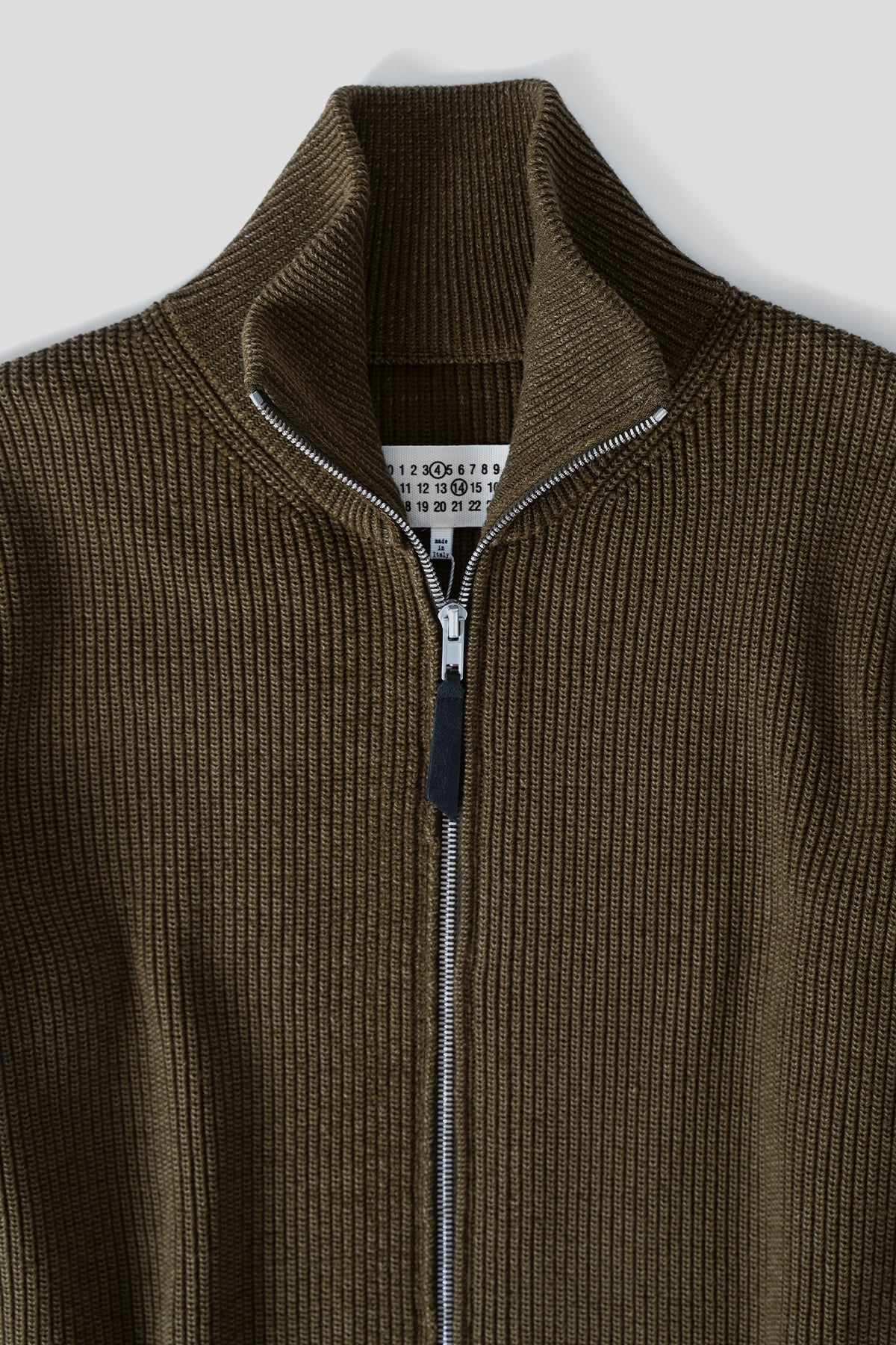 CARDIGAN ZIPPÉ OLIVE - Image 2