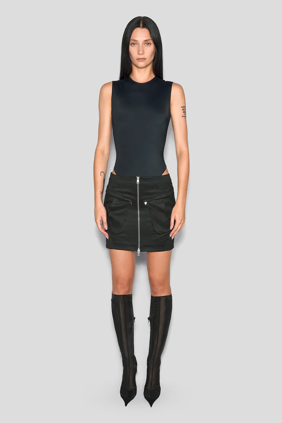 BODY SLEEVELESS LOGO NOIR - Image 2