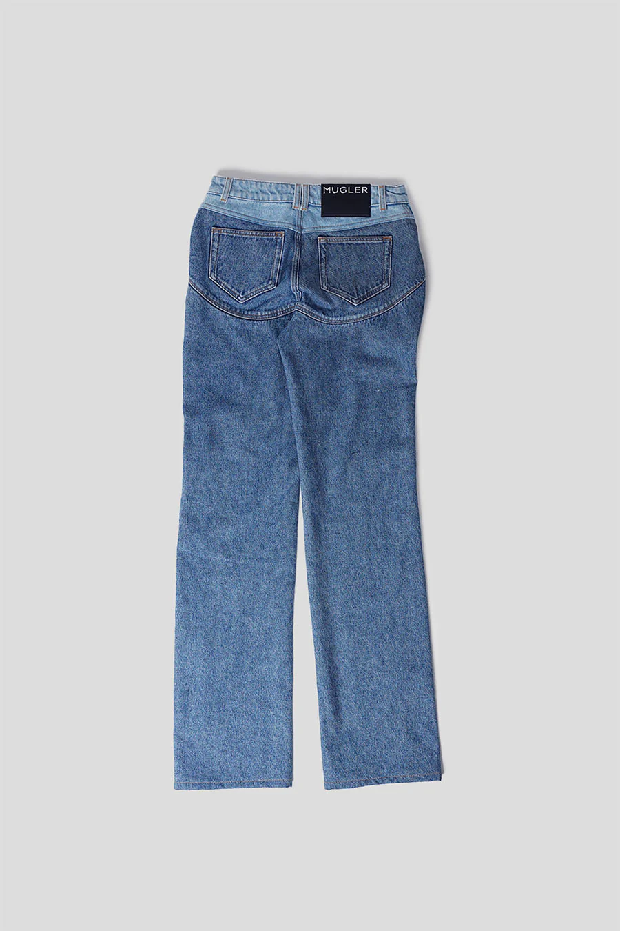 JEANS BI-TONE STRAIGHT BLEU ET BLEU CLAIR - Image 5