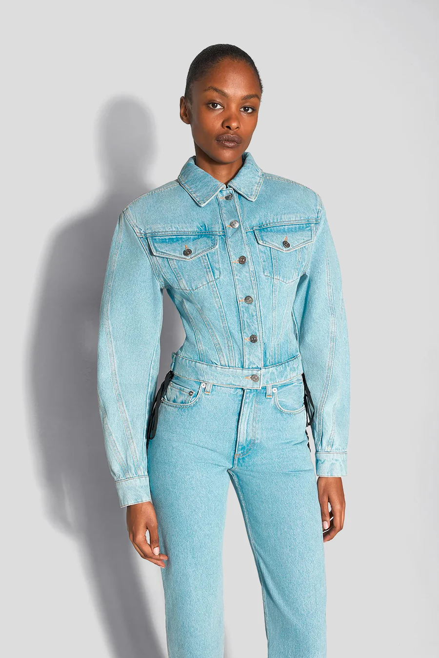 VESTE DENIM BLEU CLAIR
