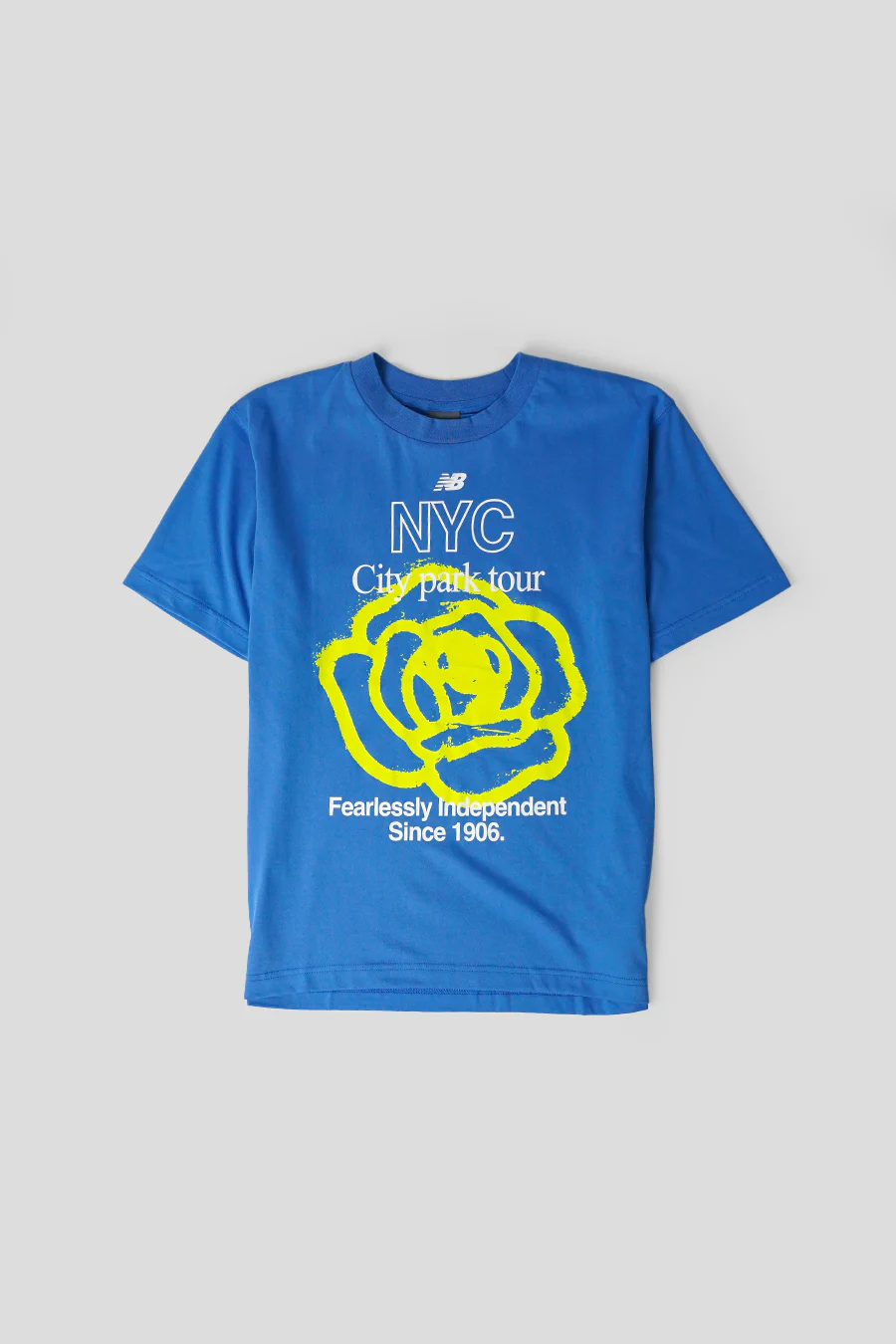 T-SHIRT NY RUN BLEU
