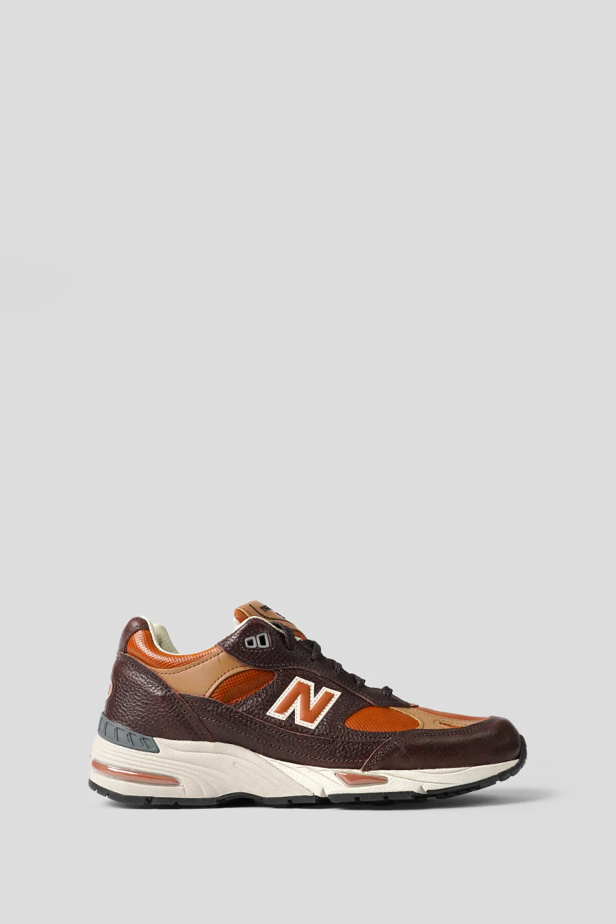 SNEAKERS 991 MADE IN UK CHOCOLATE PLUM ET CARAMEL COFFEE