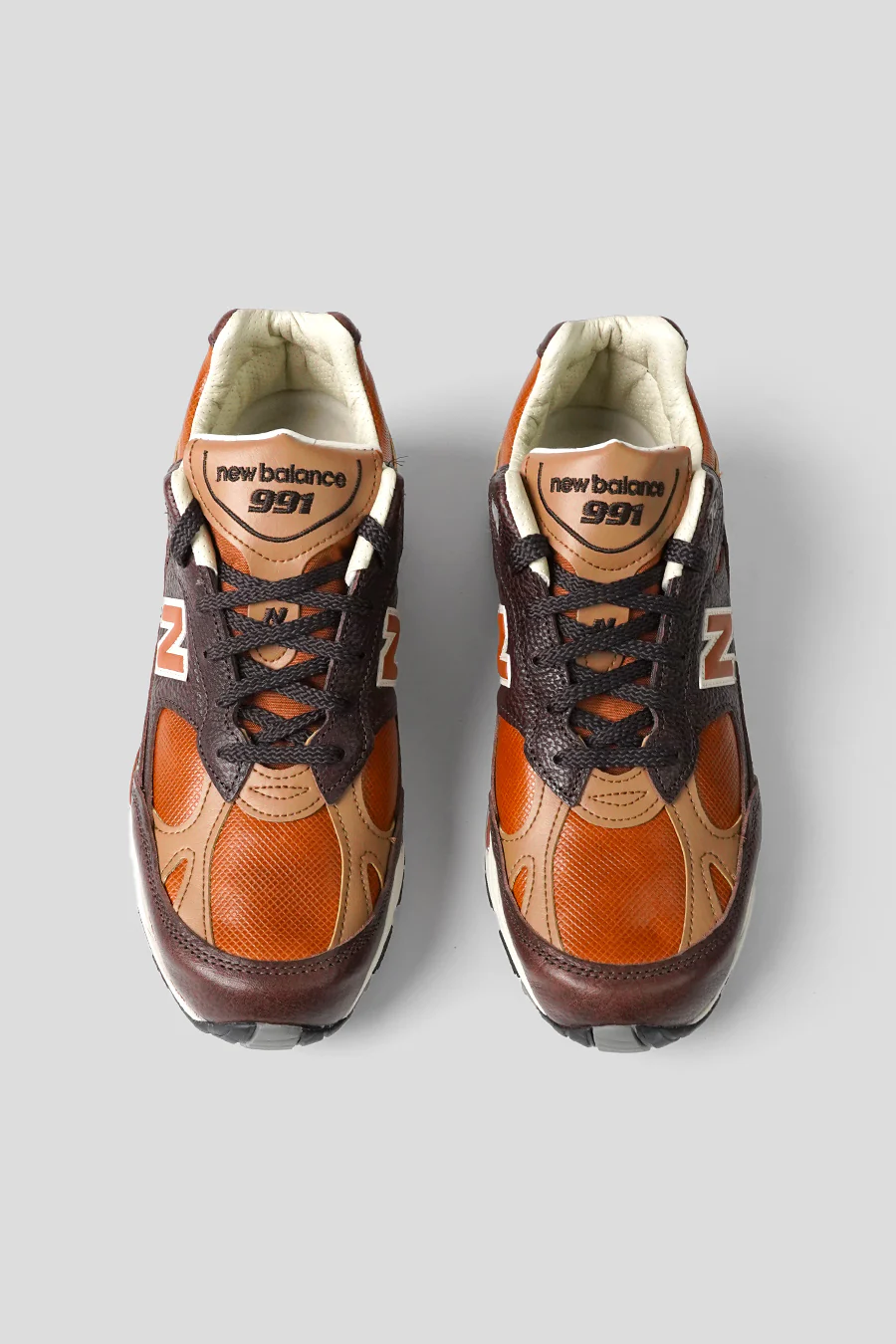 SNEAKERS 991 MADE IN UK CHOCOLATE PLUM ET CARAMEL COFFEE - Image 5