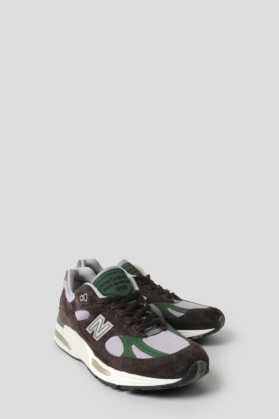 SNEAKERS MADE IN UK 991V2 LICORICE ET LAVENDER GRAY - Image 2