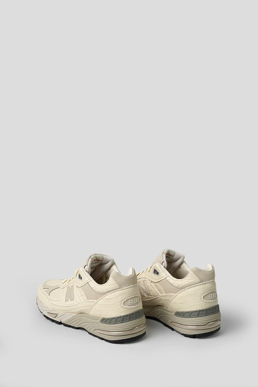 SNEAKERS MADE IN UK 991V1 OYSTER GRAY, PISTACHIO SHELL ET FRENCH OAK - Image 4