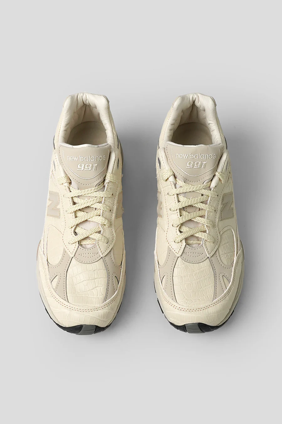 SNEAKERS MADE IN UK 991V1 OYSTER GRAY, PISTACHIO SHELL ET FRENCH OAK - Image 5