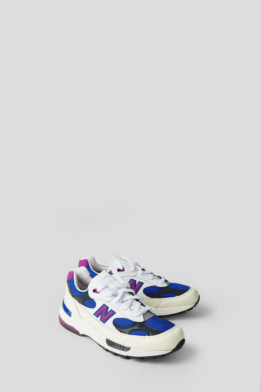SNEAKERS MADE IN USA 992 WHITE, TEAM ROYAL ET PURPLE FUSCHIA - Image 2