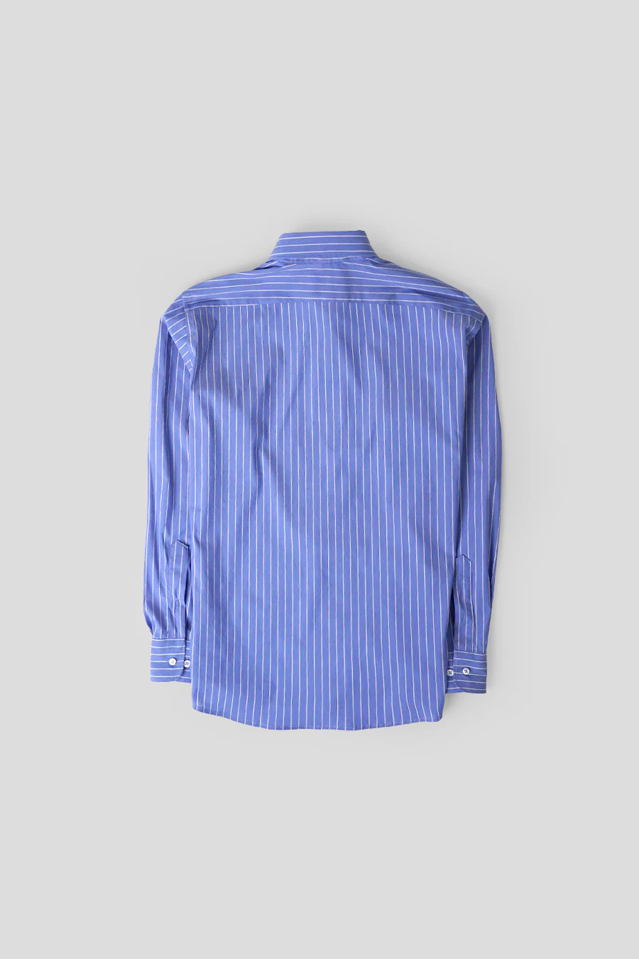 CHEMISE EN POPELINE À MANCHES LONGUES BLEU - Image 3