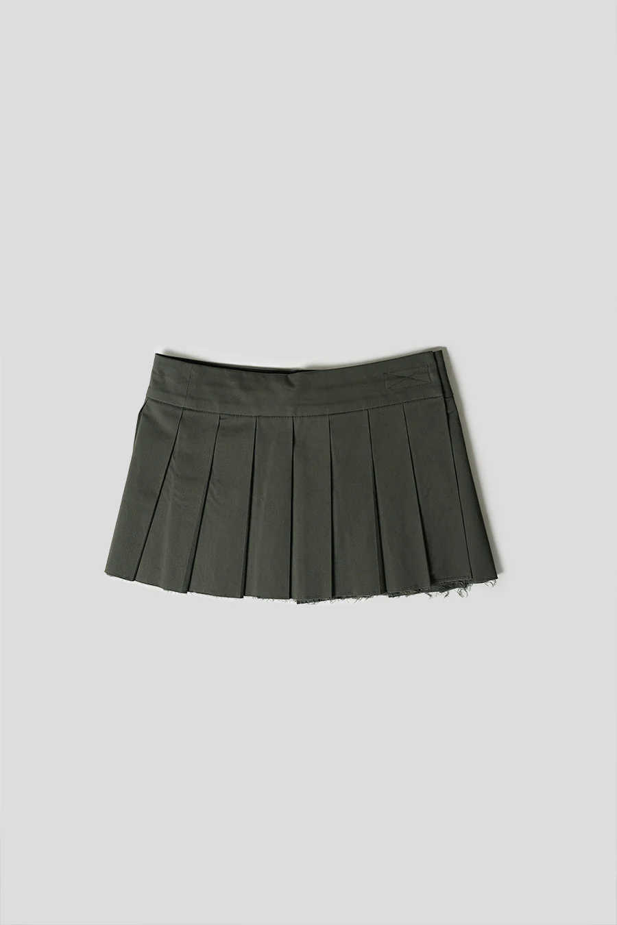 JUPE PLISSÉE SUPERPOSÉE KAKI