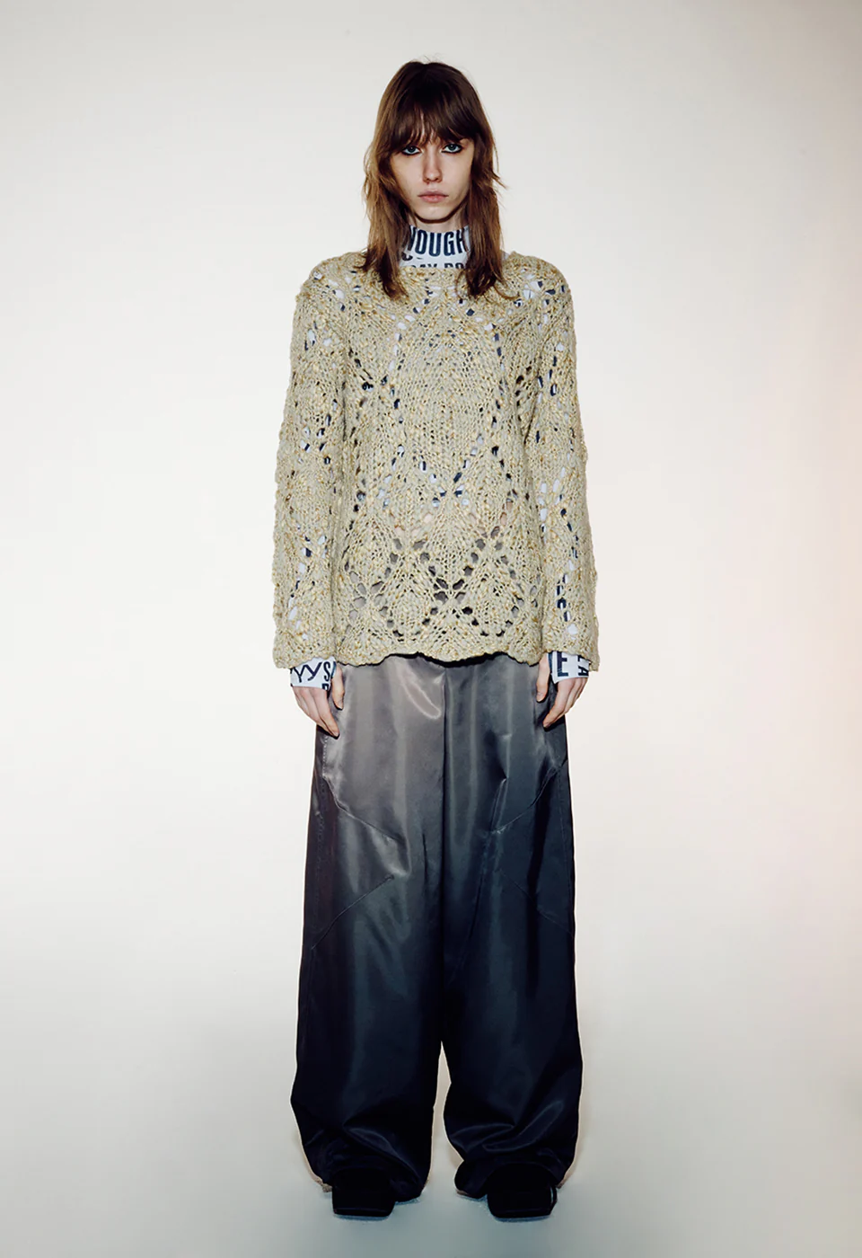 PANTALON WIDE LEG KAKI - Image 4