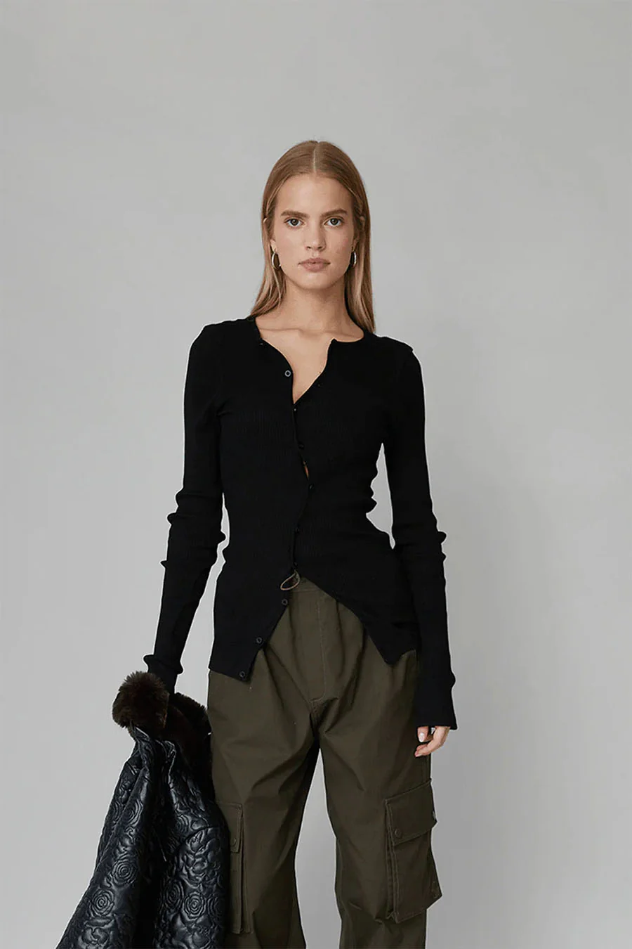 TOP CLAIRE SEAMLESS NOIR - Image 2