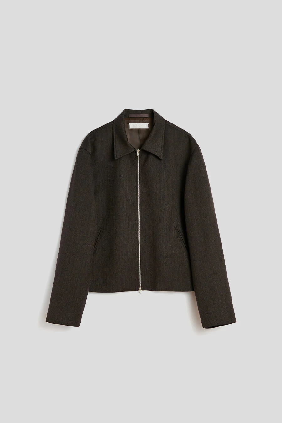 VESTE MINI JACKET MARRON GRIS