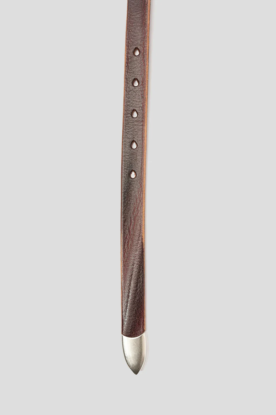 CEINTURE 2 CM CUIR MARRON - Image 2