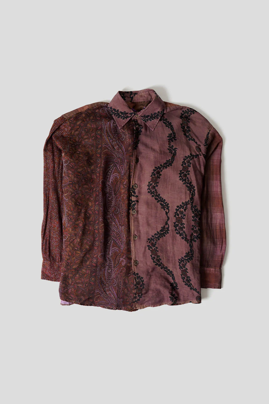 CHEMISE BORROWED À MOTIF MARRON