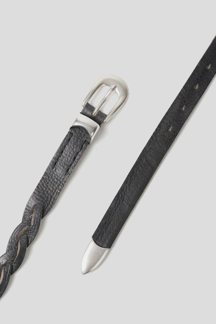 CEINTURE 2CM BRAIDED CHARBON - Image 2
