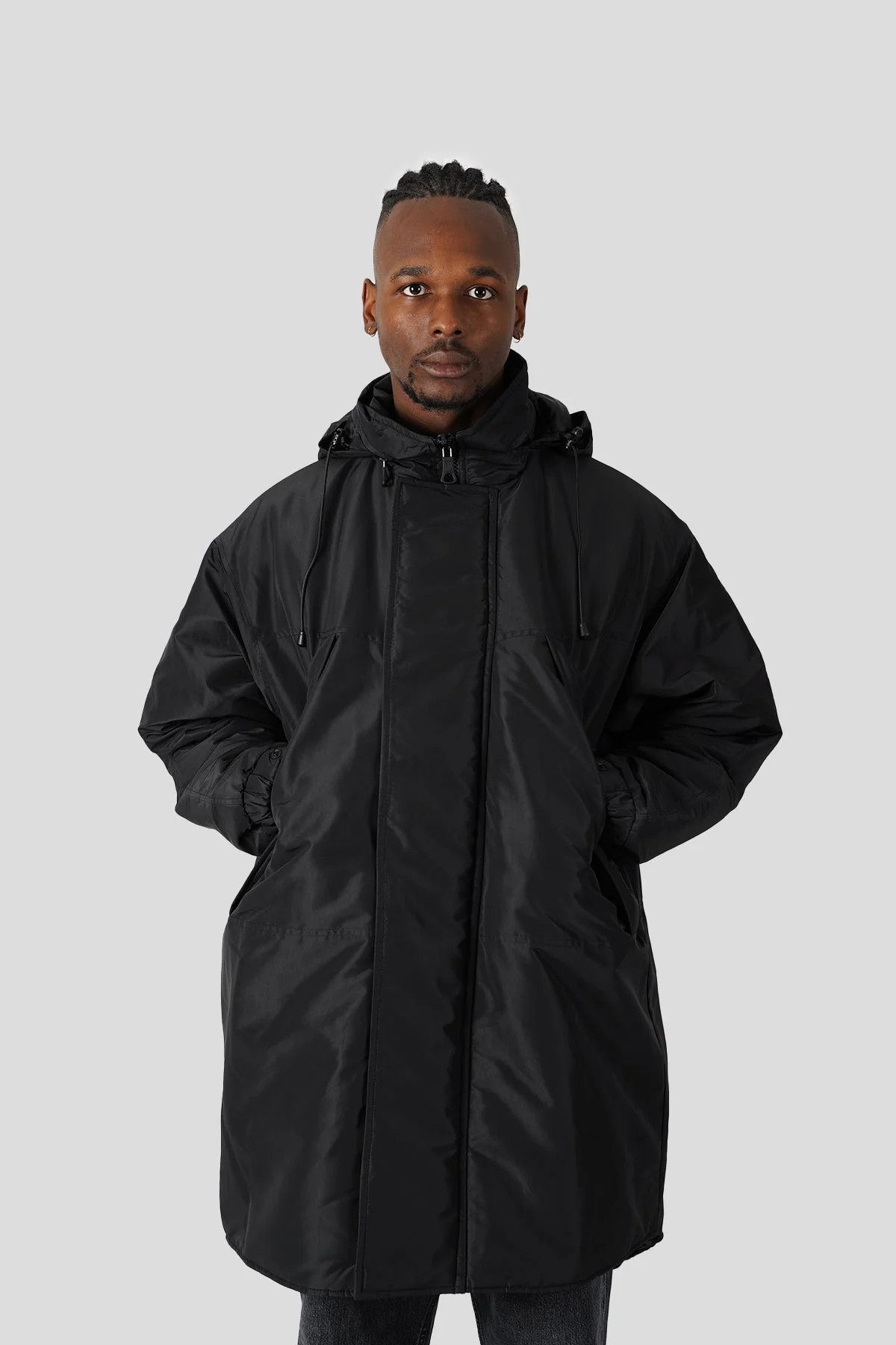 PARKA FENRIR BLACK RECYCLED POLY - Image 3