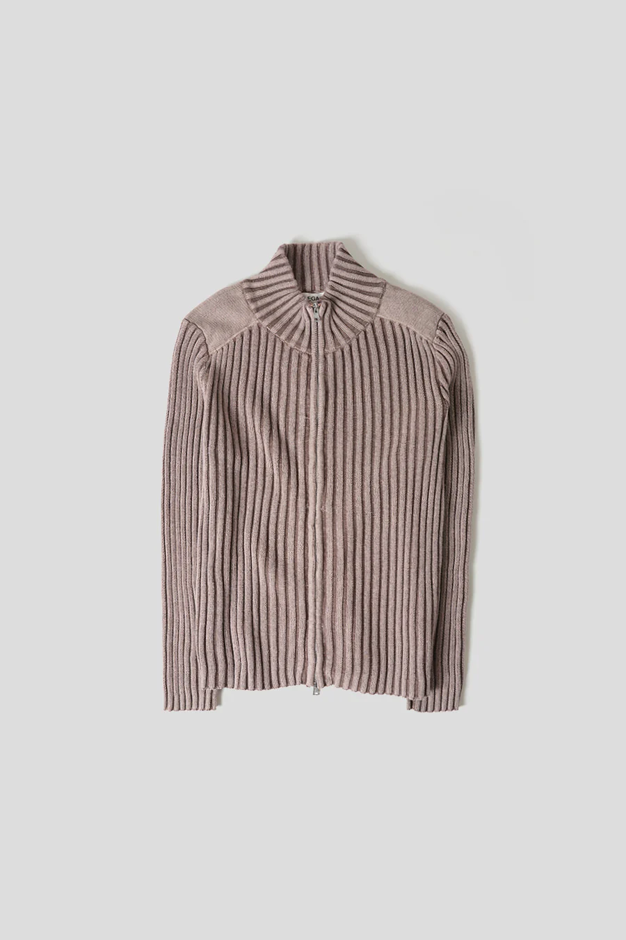 CARDIGAN CLASSIC ZIP ROSE PÂLE