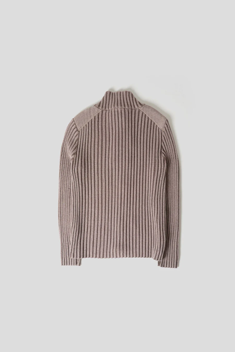 CARDIGAN CLASSIC ZIP ROSE PÂLE - Image 3