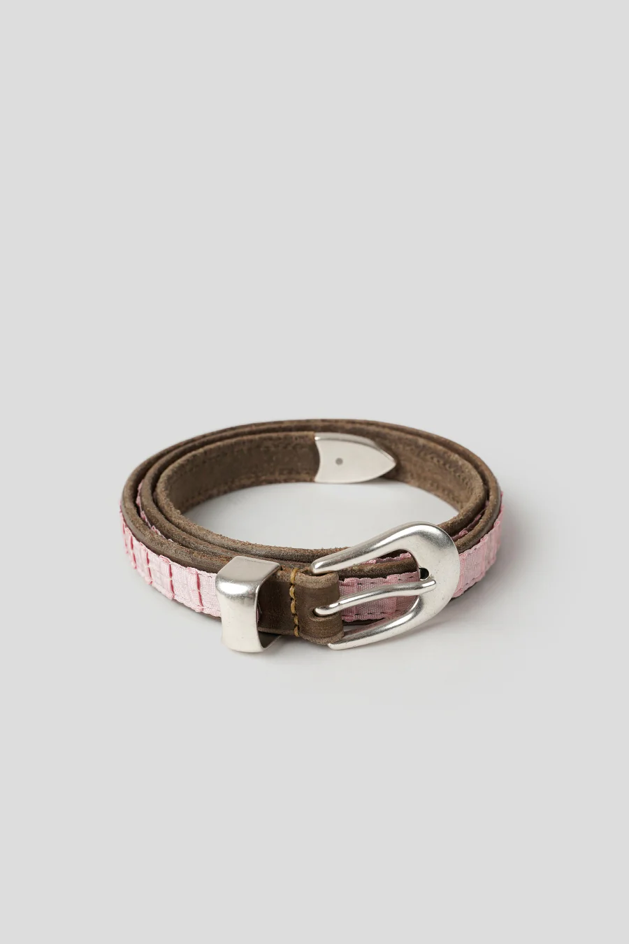 CEINTURE 2CM ROSE POUDRÉ
