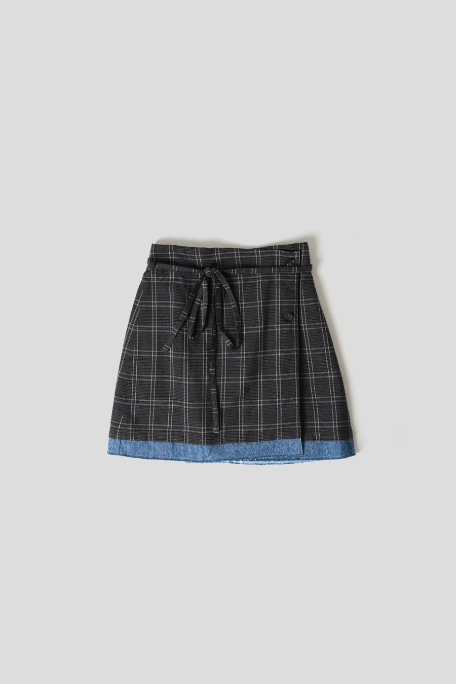 JUPE TAILORED SARONG À CARREAUX
