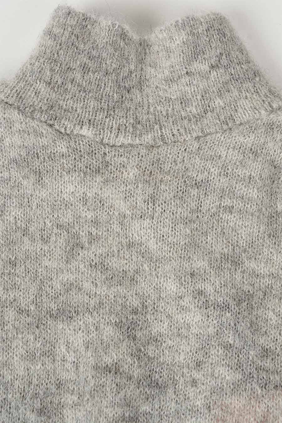 HAUT EN ALPACA HUSK GRIS - Image 2