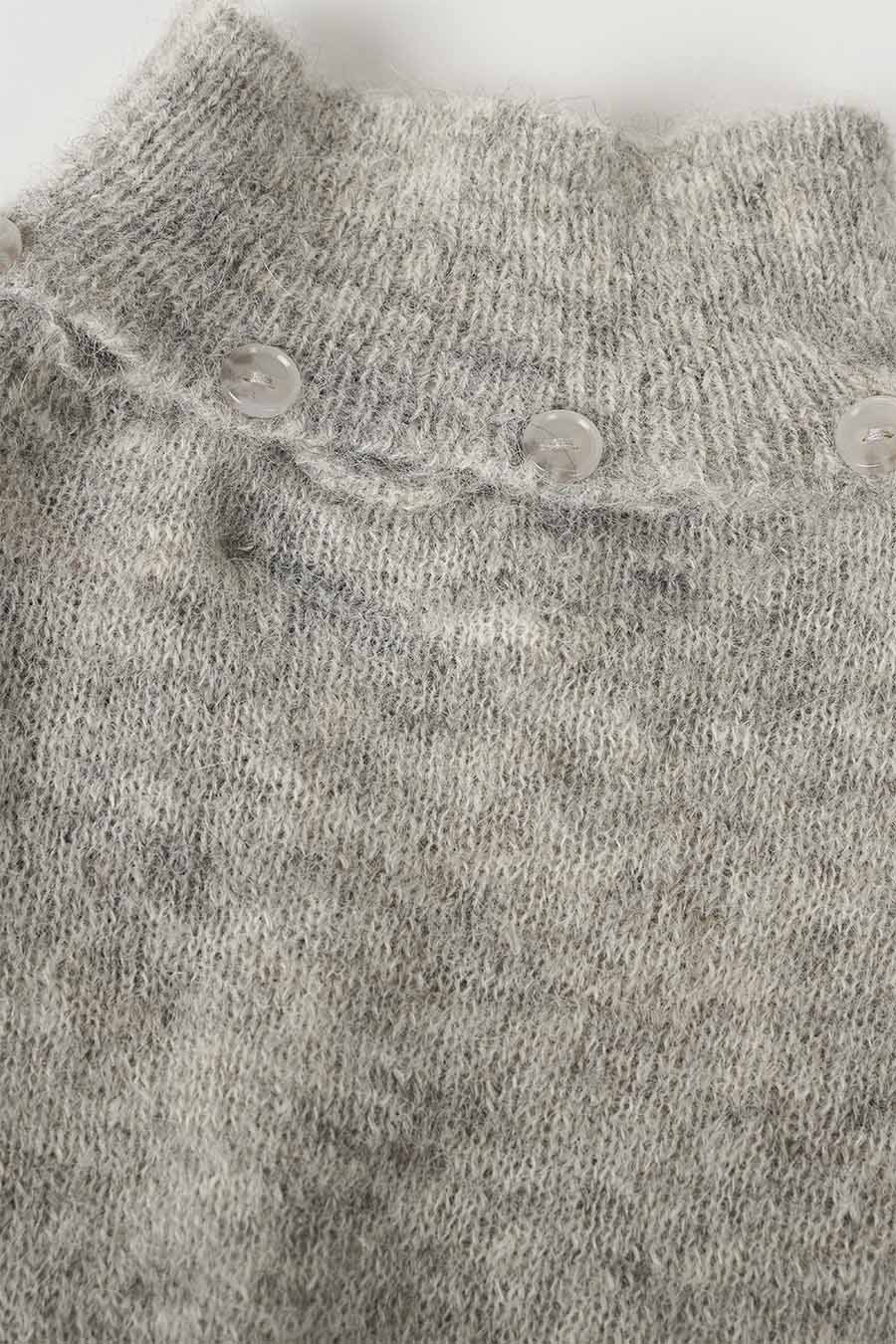 HAUT EN ALPACA HUSK GRIS - Image 4