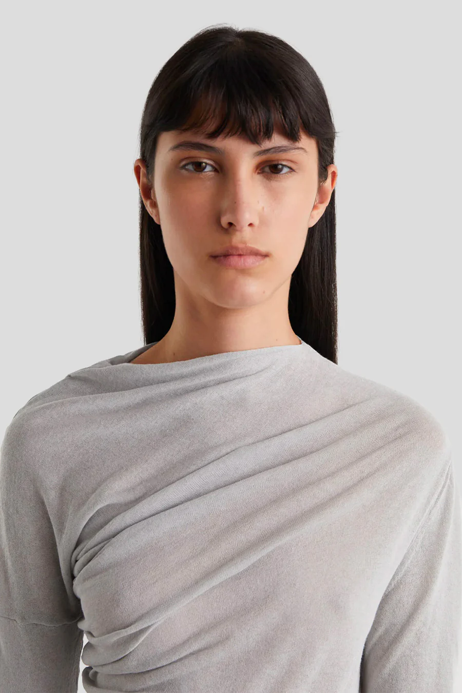 HAUT MANCHES LONGUES JOJO GRIS - Image 2