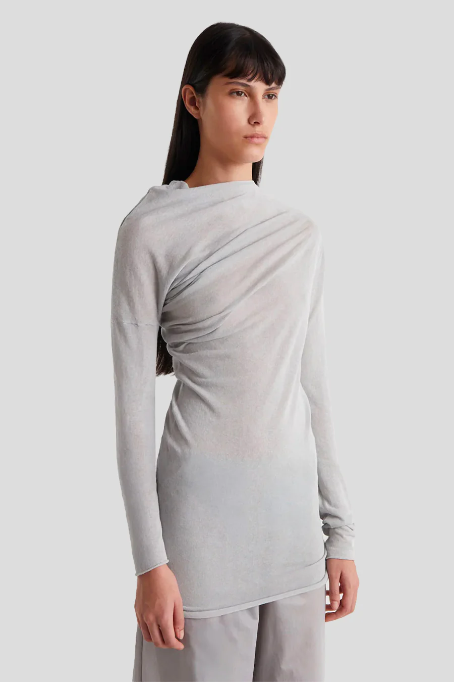 HAUT MANCHES LONGUES JOJO GRIS - Image 4