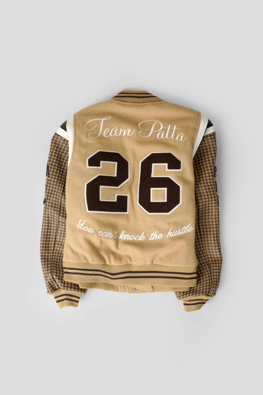 VESTE UNIVERSITAIRE ATHLETIC P BEIGE - Image 3