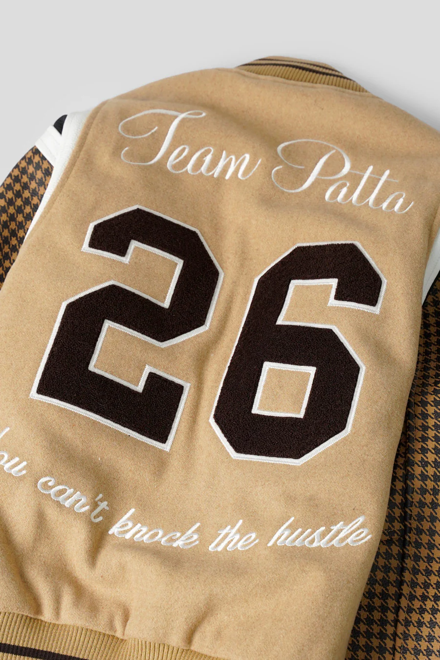 VESTE UNIVERSITAIRE ATHLETIC P BEIGE - Image 4