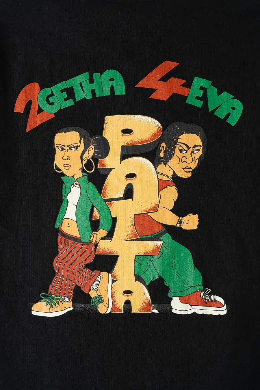 T-SHIRT 2GETHA 4EVA NOIR - Image 2
