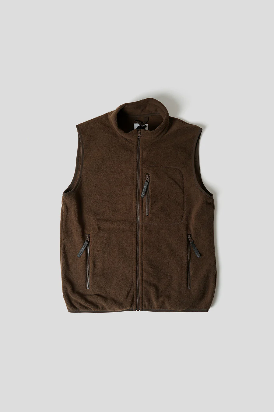 VESTE SANS MANCHES BASIC FLEECE MARRON