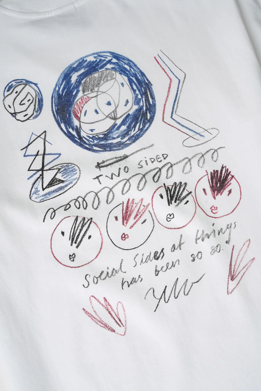 T-SHIRT SOCIAL SIDE BLANC - Image 2