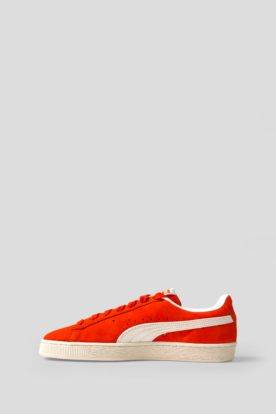 SNEAKERS SUEDE CHARLES F. STEAD IV ORANGE GLO ET WHITE - Image 3