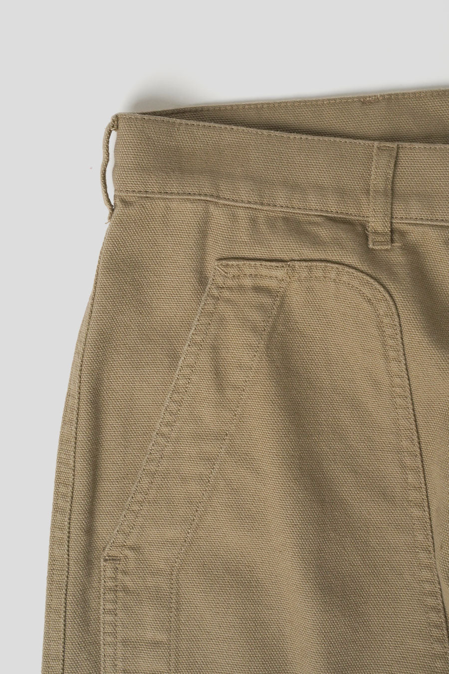 PANTALON EN TOILE BEIGE - Image 2