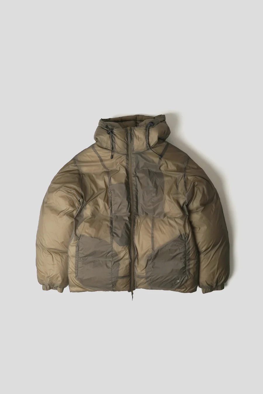 VESTE EN DUVET LISSE BEIGE