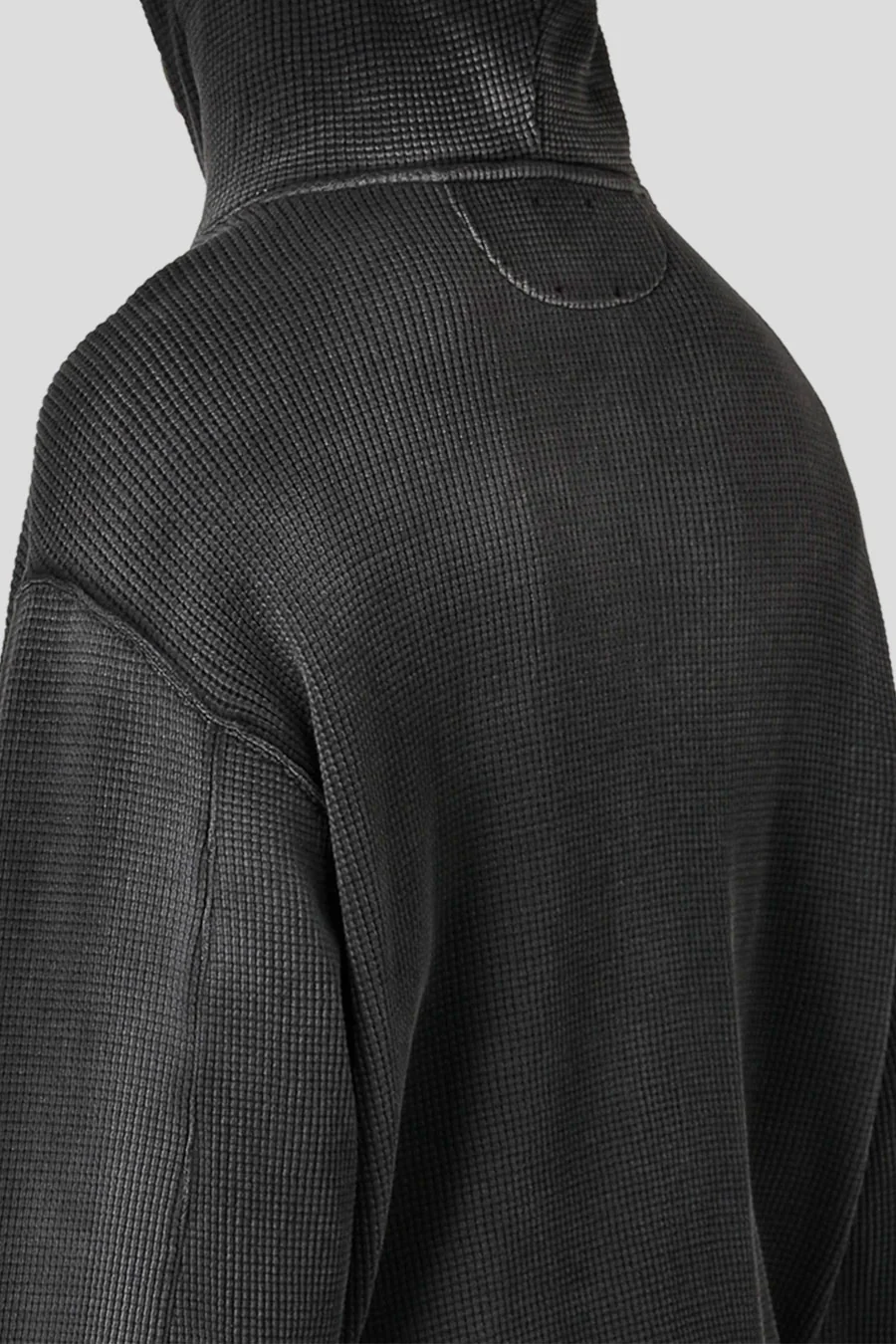 SWEAT À CAPUCHE ZIPPÉ GAUFRÉ BEE SUN NOIR - Image 7