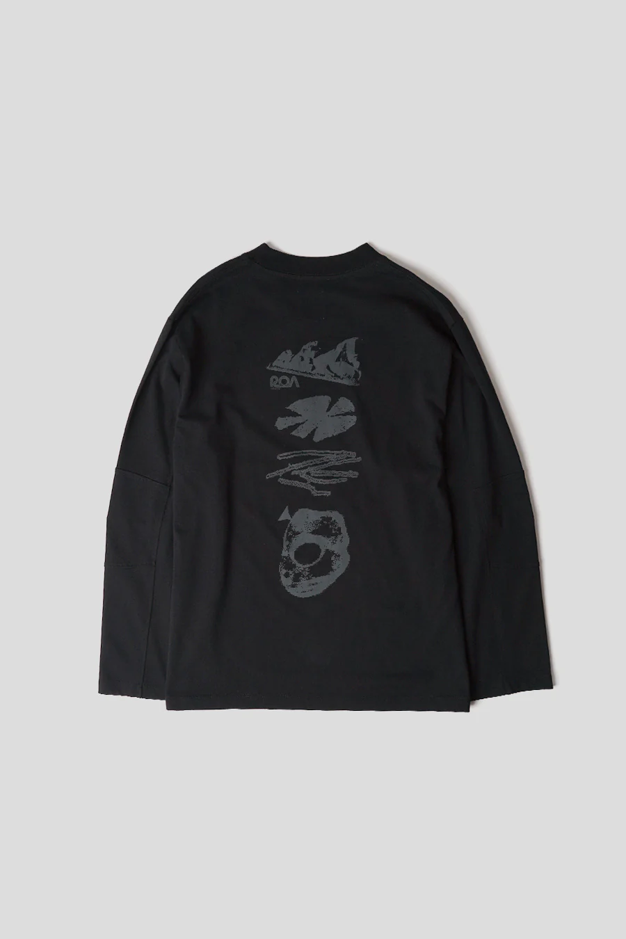 T-SHIRT À MANCHES LONGUES GRAPHIC NOIR - Image 5