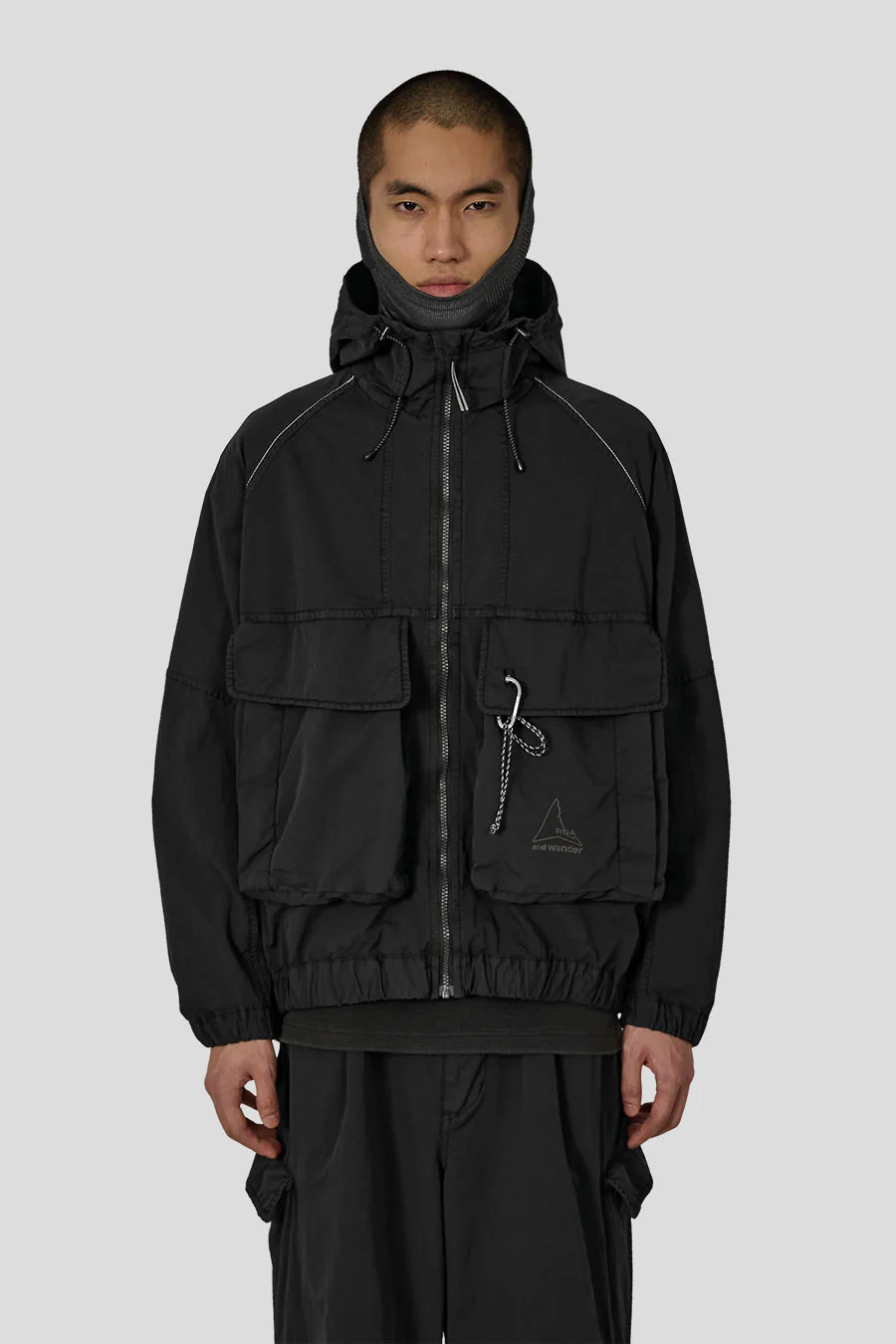 VESTE À CAPUCHE ROA X AND WANDER NOIRE - Image 3