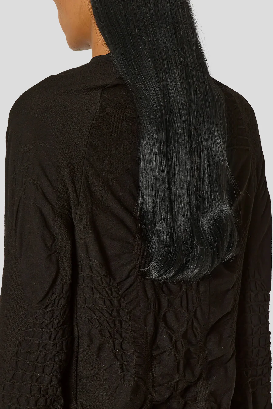 PULL 3D MARRON FONCÉ ET NOIR - Image 5