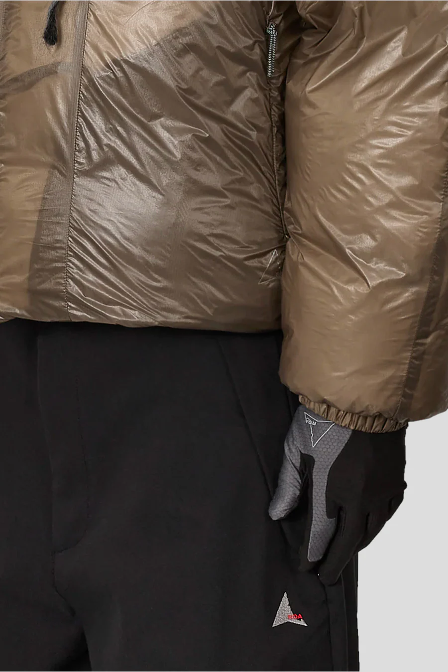 DOUDOUNE EN SYNTHÉTIQUE TAUPE - Image 4