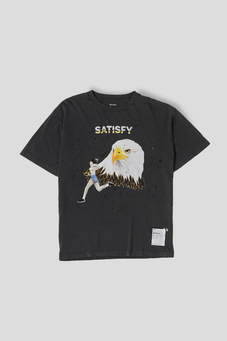 T-SHIRT MOTHTECH EAGLE AGED BLACK