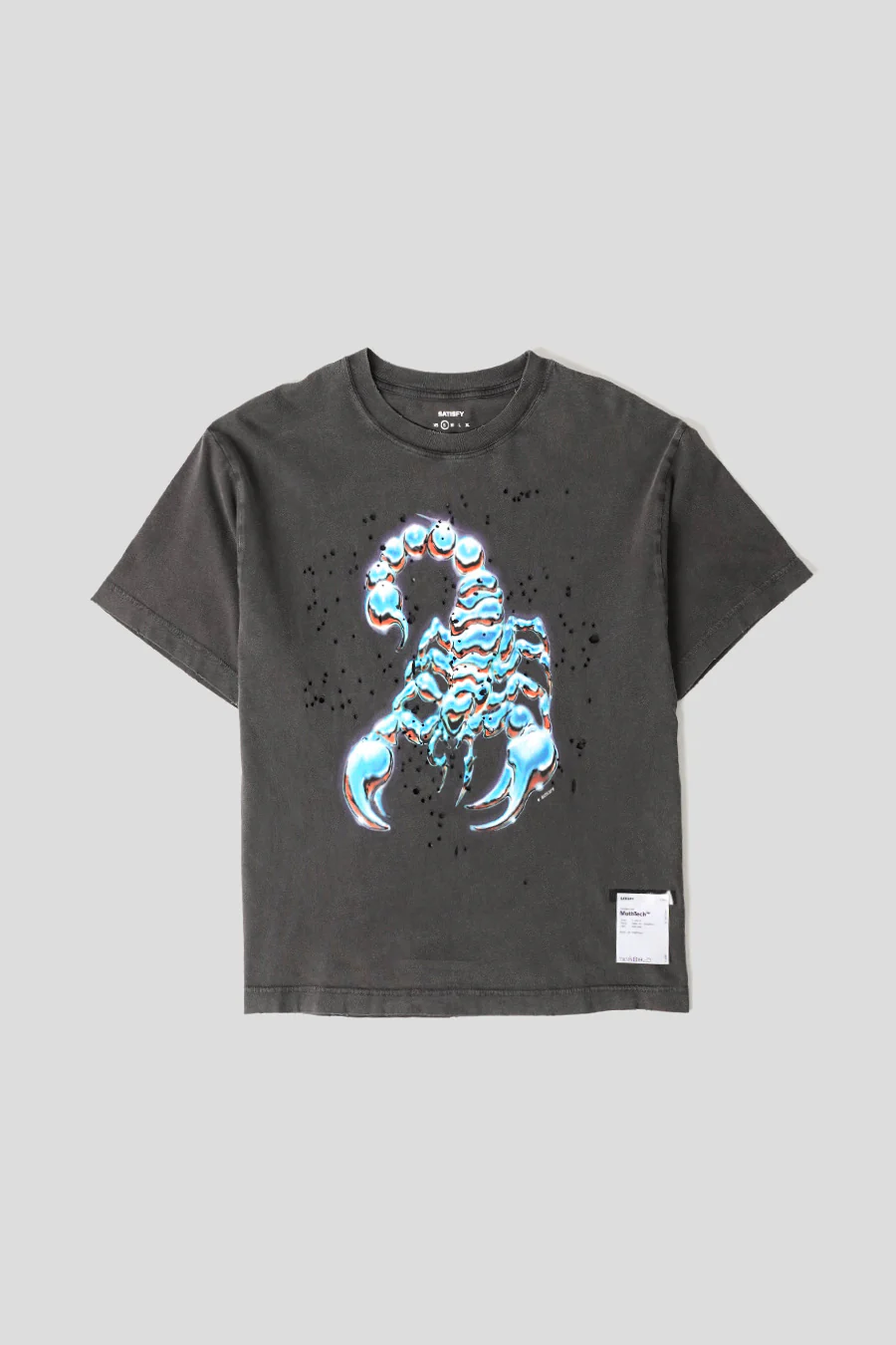 T-SHIRT MOTHTECH AGED BLACK