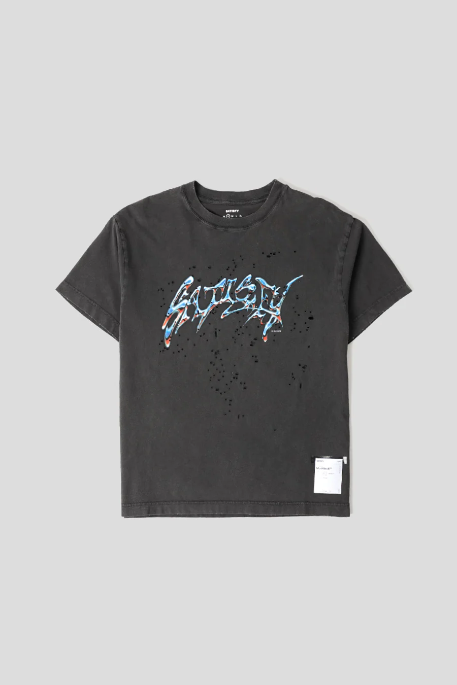 T-SHIRT MOTHTECH AGED BLACK
