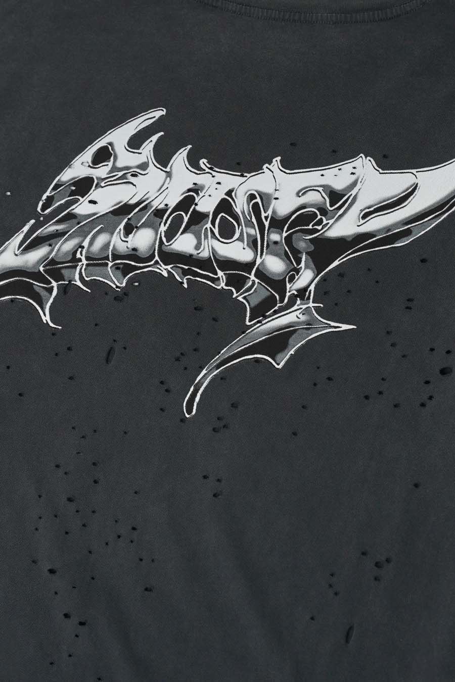 T-SHIRT MOTHTECH AGED BLACK - Image 4