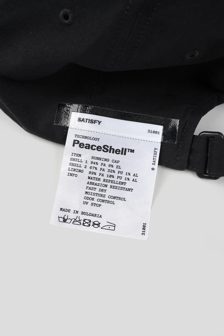 CASQUETTE PEACESHELL RUNNING NOIRE - Image 3